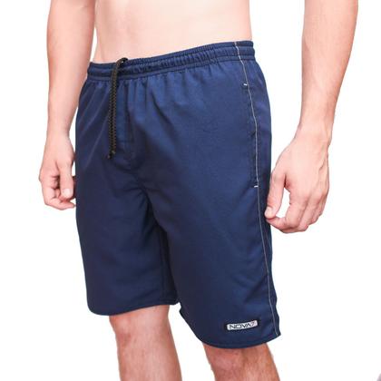 Imagem de Kit 3 Bermudas Calção Tactel Masculino Leve Macio 3 Bolso Elástico Cordão Comprido Listras Academia