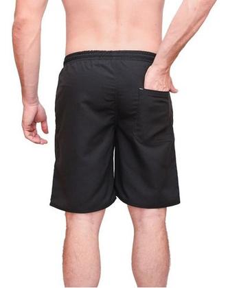 Imagem de Kit 3 Bermudas Calção Tactel Masculino Leve Macio 3 Bolso Elástico Cordão Comprido Listras Academia