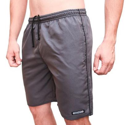 Imagem de Kit 3 Bermudas Calção Tactel Masculino Leve Macio 3 Bolso Elástico Cordão Comprido Listras Academia