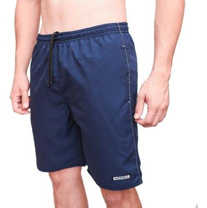 Imagem de Kit 3 Bermudas Calção Tactel Masculino Leve Macio 3 Bolso Elástico Cordão Comprido Listras Academia