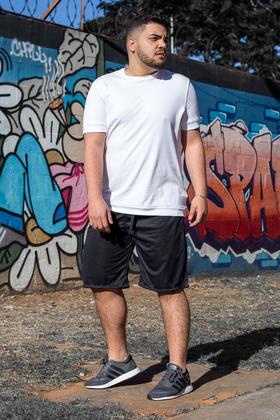 Imagem de KIT 3 Bermudas Dry Fit  Shorts Plus Size Lisa Cintura com Elástico 109