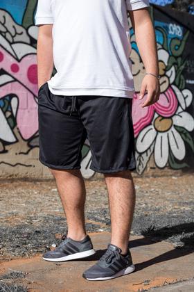 Imagem de KIT 3 Bermudas Dry Fit  Shorts Plus Size Lisa Cintura com Elástico 109