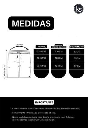 Imagem de KIT 3 Bermudas Dry Fit  Shorts Plus Size Lisa Cintura com Elástico 109