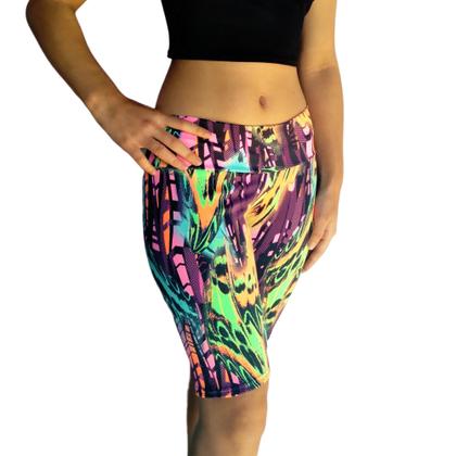 Imagem de Kit 3 Bermudas Femininas Justas Cós Estampas Sortidas Suplex Pp ao Plus Size