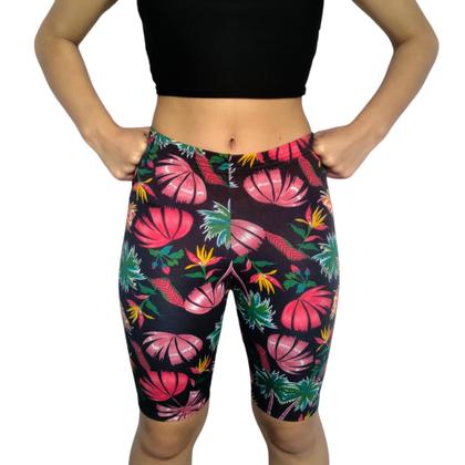 Imagem de Kit 3 Bermudas Femininas Justas Elástico Estampas Sortidas Suplex PP ao Plus Size