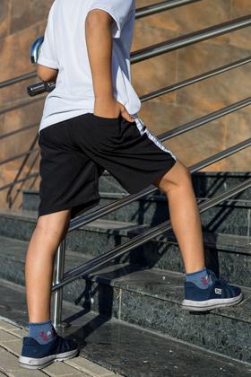 Imagem de KIT 3 Bermudas Infantil  Lisa Tactel Uniforme Escolar Com Cós de Elástico