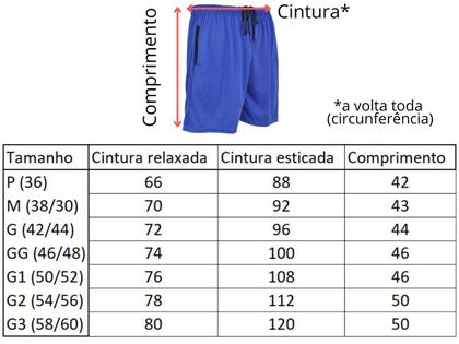Imagem de Kit 3 bermudas masculina esportiva academia futebol P ao G3 Plus Size
