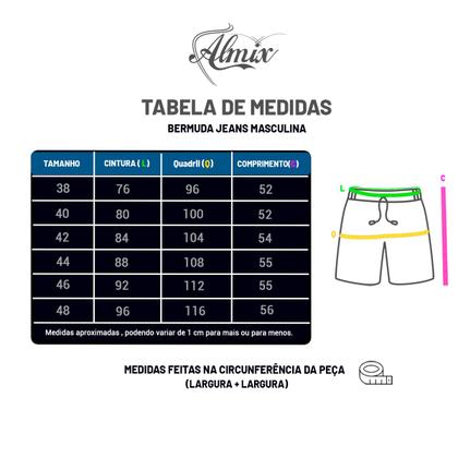 Imagem de Kit 3 Bermudas Masculinas Jeans Com Lycra Qualidade Prime