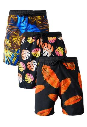 Imagem de KIT 3 Bermudas Praia Masculina Short Tactel com elastano