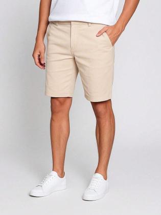 Imagem de Kit 3 Bermudas Sarja Masculina Alfaiataria Chino Corte Faca Mauricinho Muitas cores