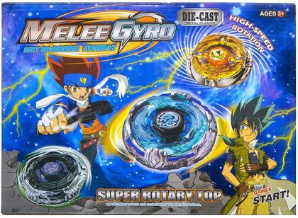 Imagem de Kit 3 Beyblade Metal Fusion Pião C/super Lançador Brinquedos