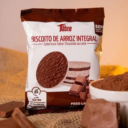 Imagem de Kit 3 biscoito de arroz c cobertura de chocolate integral 22g