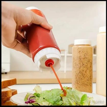Imagem de Kit 3 Bisnagas Invertidas Fifo Para Molhos E Caldas 720ml