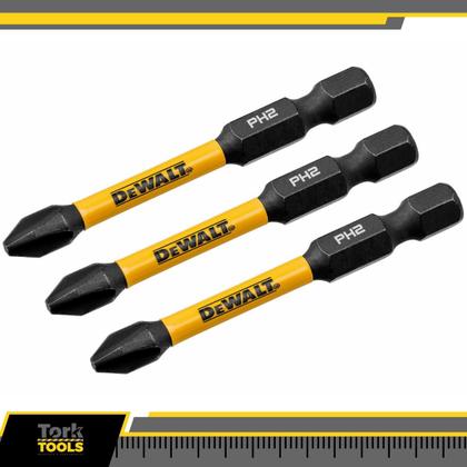 Imagem de Kit 3 Bits Pontas Ph2 57mm Flextorq Dwaf2ph2ir3 Dewalt