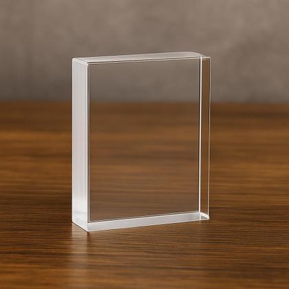 Imagem de Kit 3 Blocos de Acrílico Cristal 15mm 10x15 cm Transparente