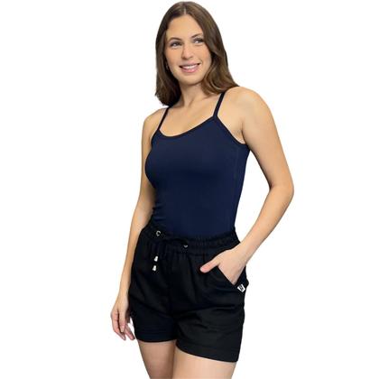 Imagem de Kit 3 Blusas Feminina Alcinha Regata Basica Tendência Verão