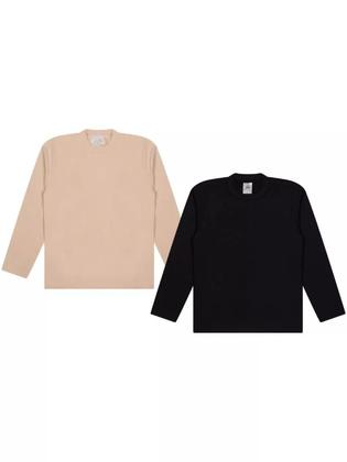 Imagem de Kit 3 Blusas Térmicas Bebê Menino Manga Longa Térmicas Manga longa Infantil bebê