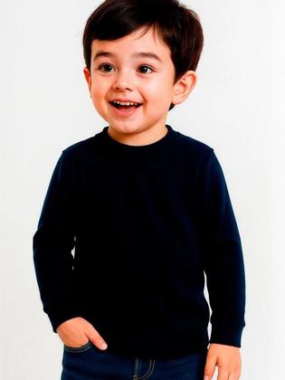 Imagem de Kit 3 Blusas Térmicas Bebê Menino Manga Longa Térmicas Manga longa Infantil bebê