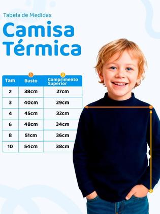 Imagem de Kit 3 Blusas Térmicas infantil Menino Manga Longa Térmicas Manga longa Infantil