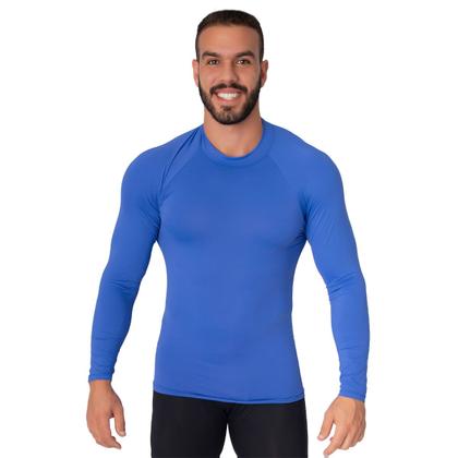 Imagem de Kit 3 Blusas Térmicas UV Poliéster Masculina Manga Longa