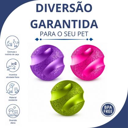 Imagem de Kit 3 Bolas Cães Slim Ball 40mm 4cm Brinquedo Pet Cão