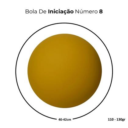 Imagem de Kit 3 Bolas De Iniciação Esportiva Infantil Números 8 10 e 12 Jogo Queimada Futebol Handebol