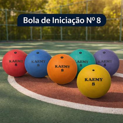 Imagem de Kit 3 Bolas De Iniciação Esportiva Infantil Números 8 10 e 12 Jogo Queimada Futebol Handebol