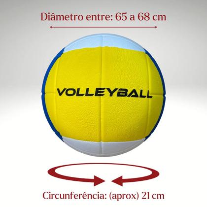 Imagem de KIT 3 Bolas De Vôlei Praia Quadra Campo Piscina Qualidade