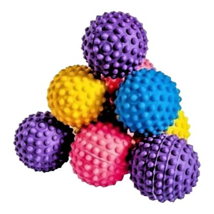 Imagem de Kit 3 Bolinhas De Mão Fisioterapia Cravo, Maciça E Macia