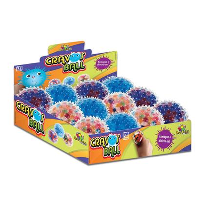 Imagem de Kit 3 Bolinhas de massagem Sortidas de Cravos Macias Anti-Stress Cravos Balls Sensorial