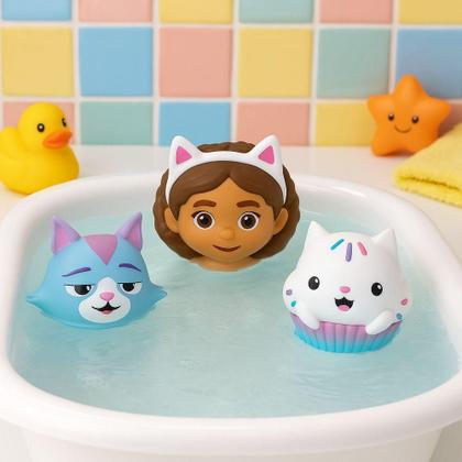Imagem de Kit 3 Bolinhas Esguicho Gabby Gatubo e Cakey 3544 - Líder