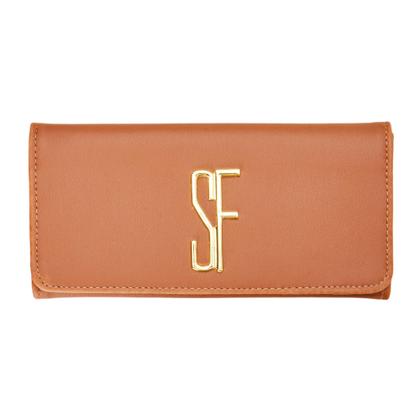 Imagem de Kit 3 Bolsa Feminina SF  Com Detalhes em Metal Dourado  2 Bolsas Lindas + Carteira de Mão.