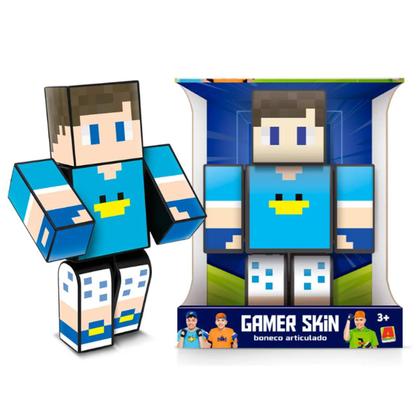 Imagem de Kit 3 Bonecos Minecraft Familia Arqueira 25cm Gamer Youtuber