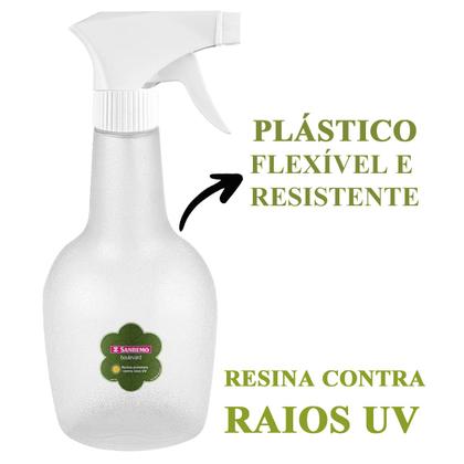 Imagem de Kit 3 Borrifador Spray Pulverizador Bico Ajustável 580ml Água Jardinagem Limpeza