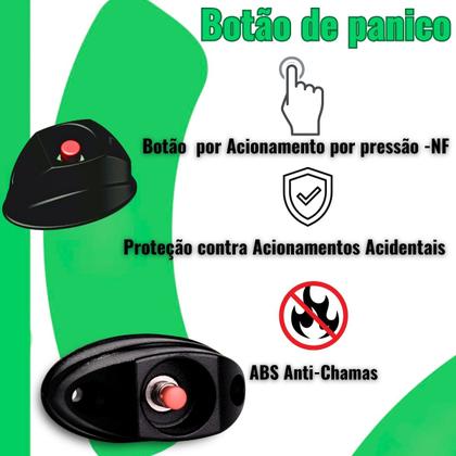 Imagem de Kit 3 Botoes de Panico Acionamento em NF
