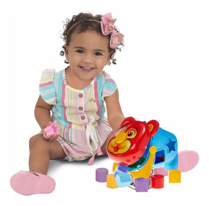 Imagem de Kit 3 Brinquedo Educativo Didático Bebê Encaixar Pedagógico Montar Menino Menina Presente 1 ano