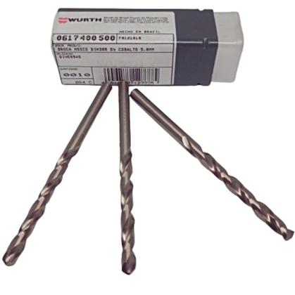Imagem de KIT 3 BROCA HSCO 4.5 mm 5% Cobalto HASTE PARALELA DIN 388 WURTH