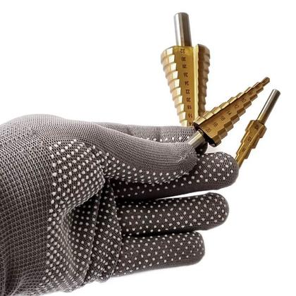 Imagem de Kit 3 Brocas Escalonadas Profissional Titânio HSS 12-32MM