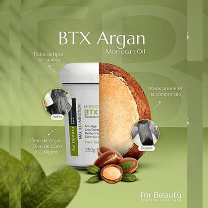 Imagem de Kit 3 BTX Capilar Botox Moroccan Argan Oil For Beauty 1Kg