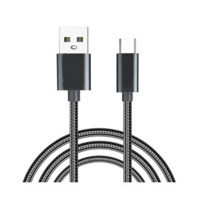 Imagem de Kit 3 Cabo Metal Usb Kingo 1M 2.1A Para Galaxy A01 Core