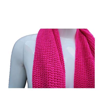 Imagem de Kit 3 Cachecóis Feminino Maxi Gola Fechada Em Lã Tricô Rosa