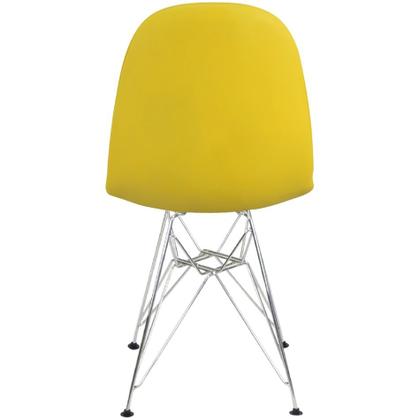 Imagem de Kit 3 Cadeiras Charles Eames Botonê Eiffel Base Metal Cromado