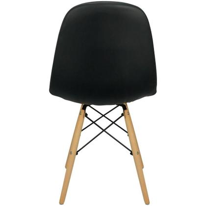 Imagem de Kit 3 Cadeiras Charles Eames Botonê Eiffel Estofada - Preta