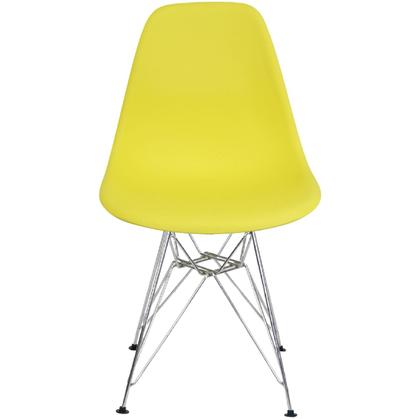 Imagem de Kit 3 Cadeiras Charles Eames Eiffel Base Metal Cromado