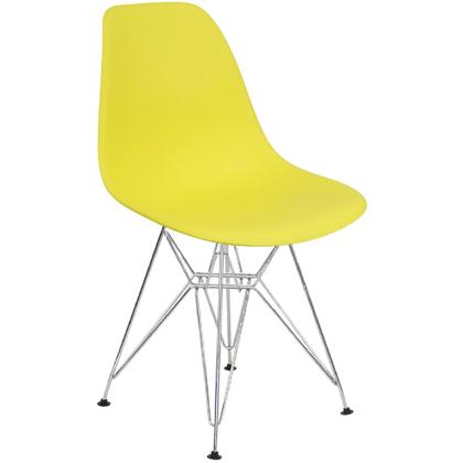 Imagem de Kit 3 Cadeiras Charles Eames Eiffel Base Metal Cromado