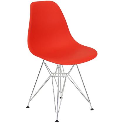 Imagem de Kit 3 Cadeiras Charles Eames Eiffel Base Metal Cromado