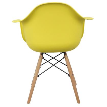 Imagem de Kit 3 Cadeiras Charles Eames Eiffel Com Braço Amarela