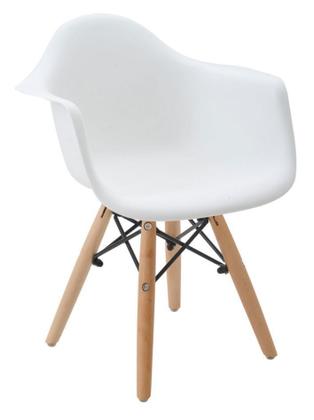 Imagem de Kit 3 Cadeiras Charles Eames Eiffel Design Wood Com Braços - Branca