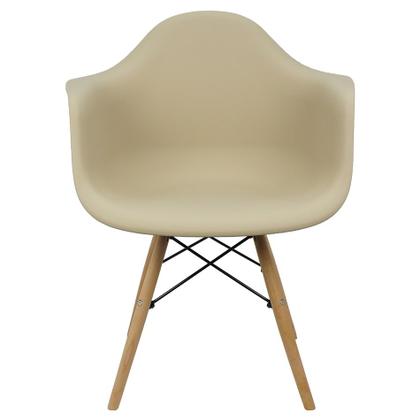 Imagem de Kit 3 Cadeiras Charles Eames Eiffel Design Wood Com Braços