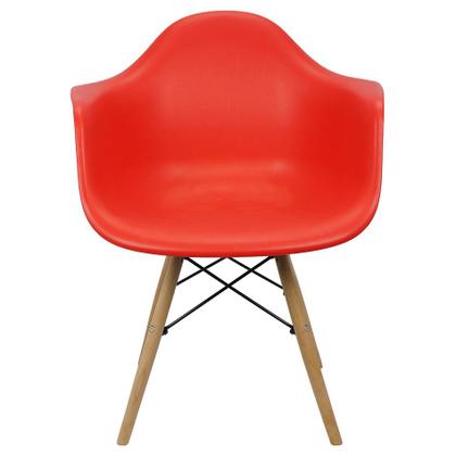 Imagem de Kit 3 Cadeiras Charles Eames Eiffel Design Wood Com Braços